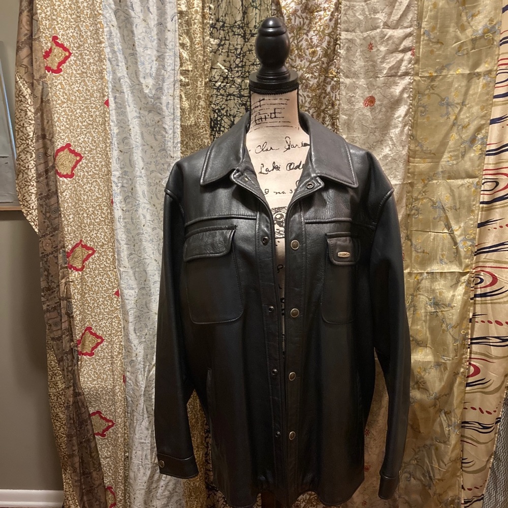 Men’s Vintage Schott’s Leather Jacket (Black)